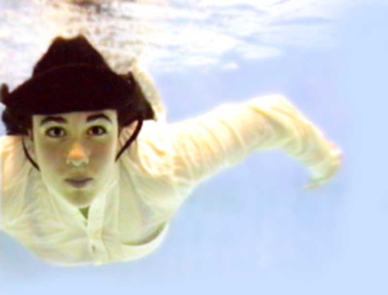 Swimmer/artist Lauren Purdum in Trick Saddle